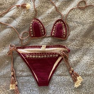 Crochet two piece swimsuit